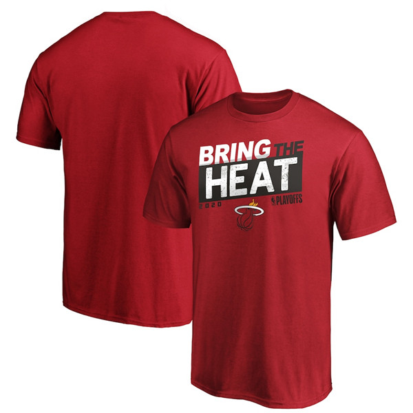 Men's Miami Heat 2020 Red ISO Slogan NBA T-Shirt